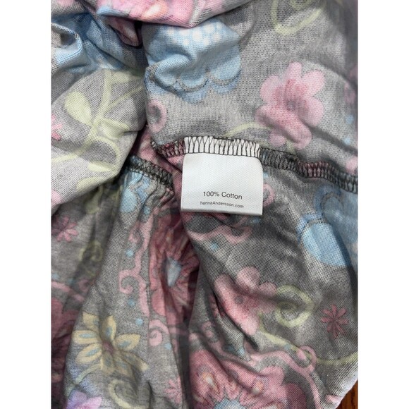 Hannah Andersson Tiered Ruffle Skirt Girls Size 10 (140) Floral Pull On Cotton - Picture 6 of 7